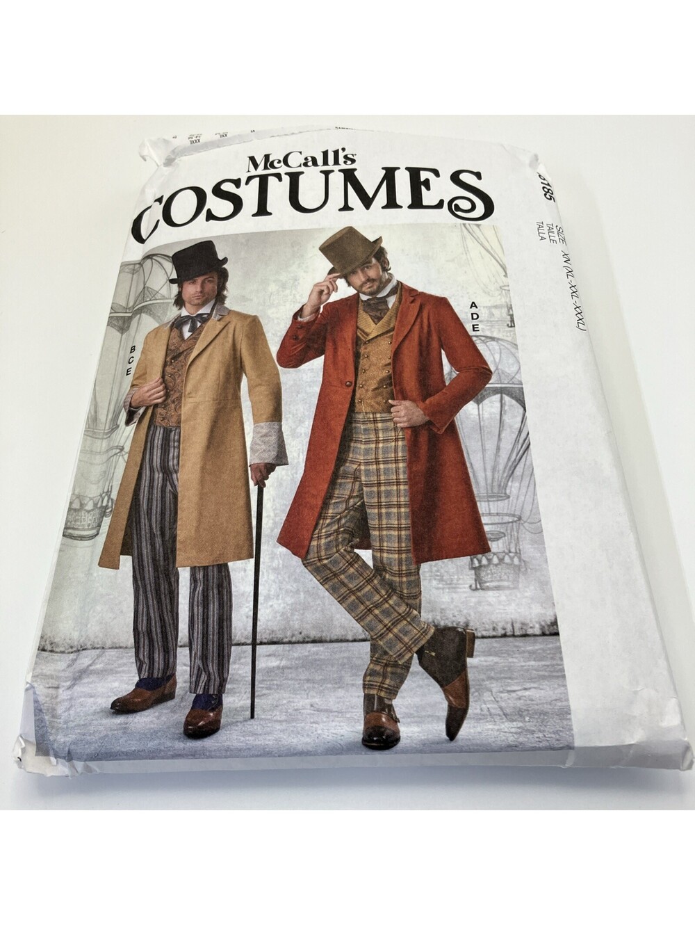 McCalls 8185 - Men's Costumes 1800s, Sherlock Holmes, Victorian